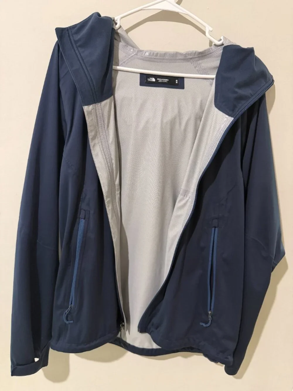 The North Face Men’s Navy Blue Full Zip Jacket Outdoor Casual Lightweight